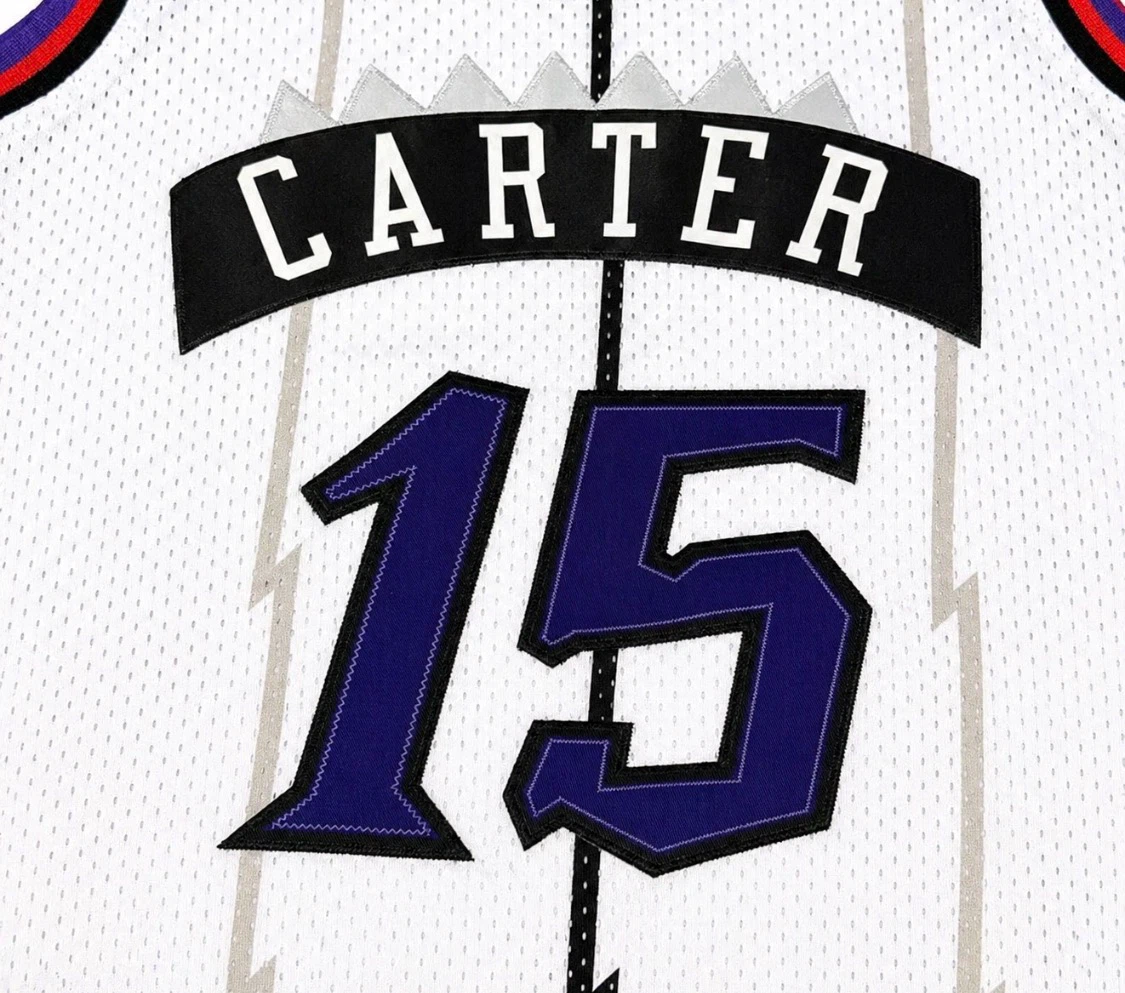 Toronto Raptors Jersey Vintage Carter#15 Size Large & Medium New - photo 4