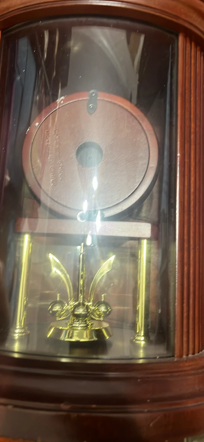 Wooden Mantel Clock with Pendulum