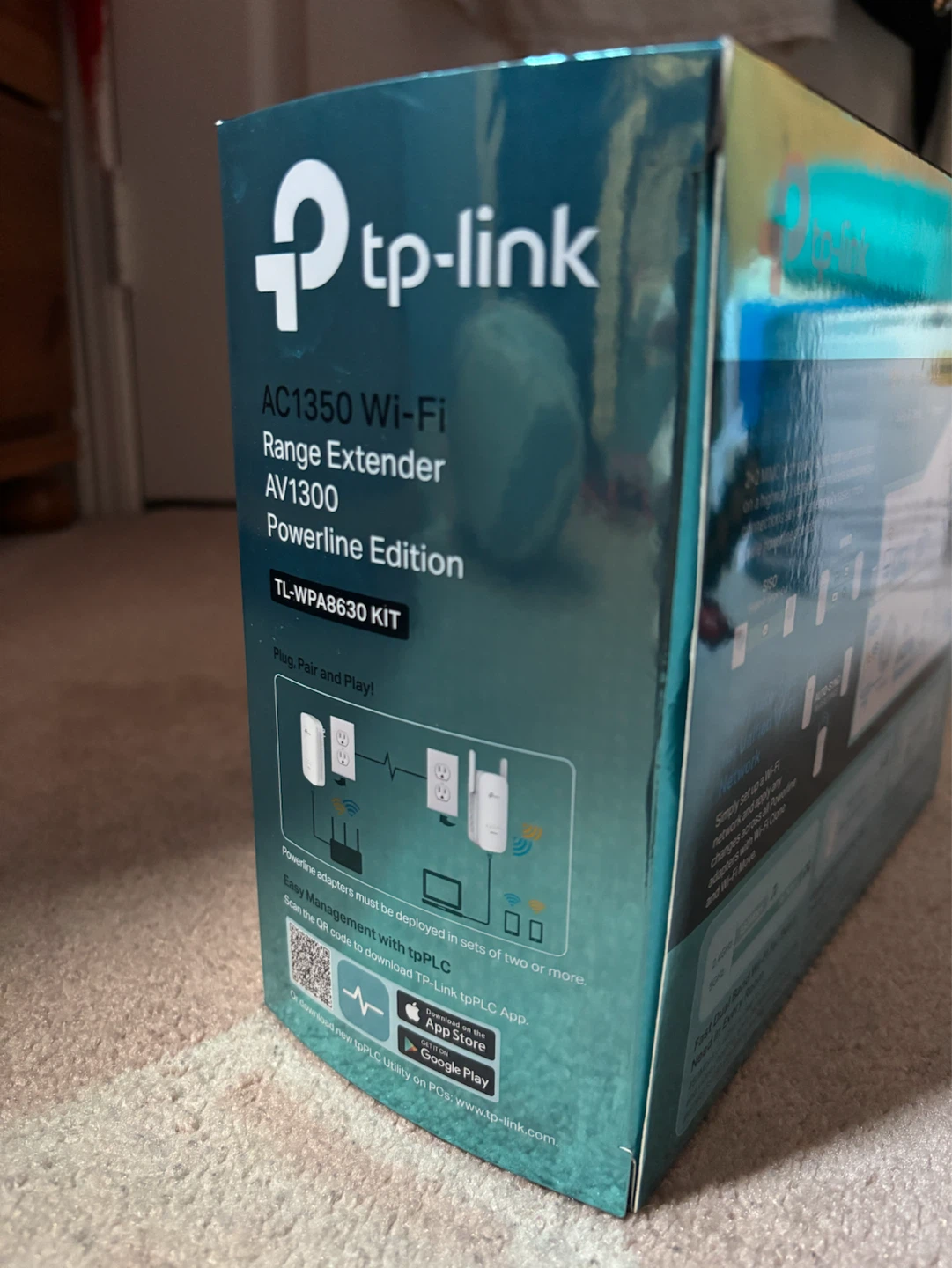 TP-Link AC1350 Wi-Fi Range Extender and Powerline Kit - photo 4