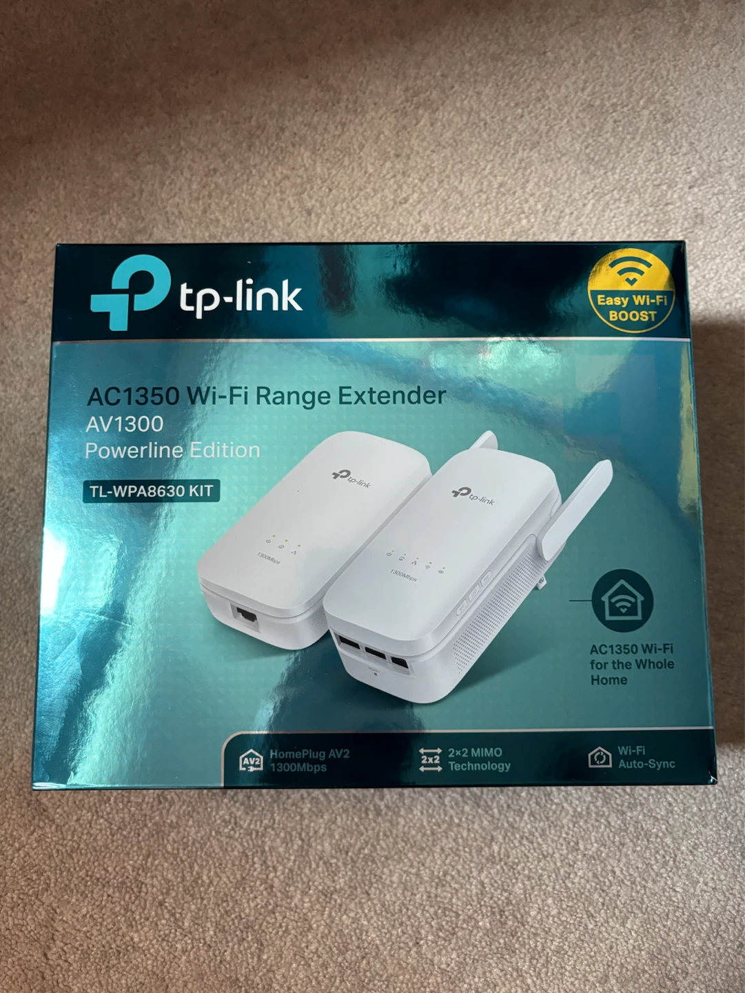 TP-Link AC1350 Wi-Fi Range Extender and Powerline Kit
