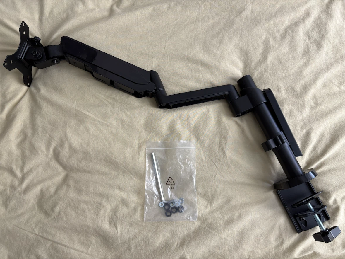 Black Monitor Desk Mount Arm