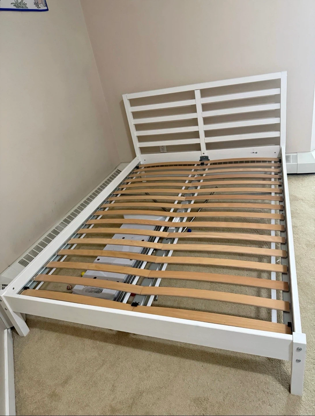 IKEA White Queen bed frame TARVA