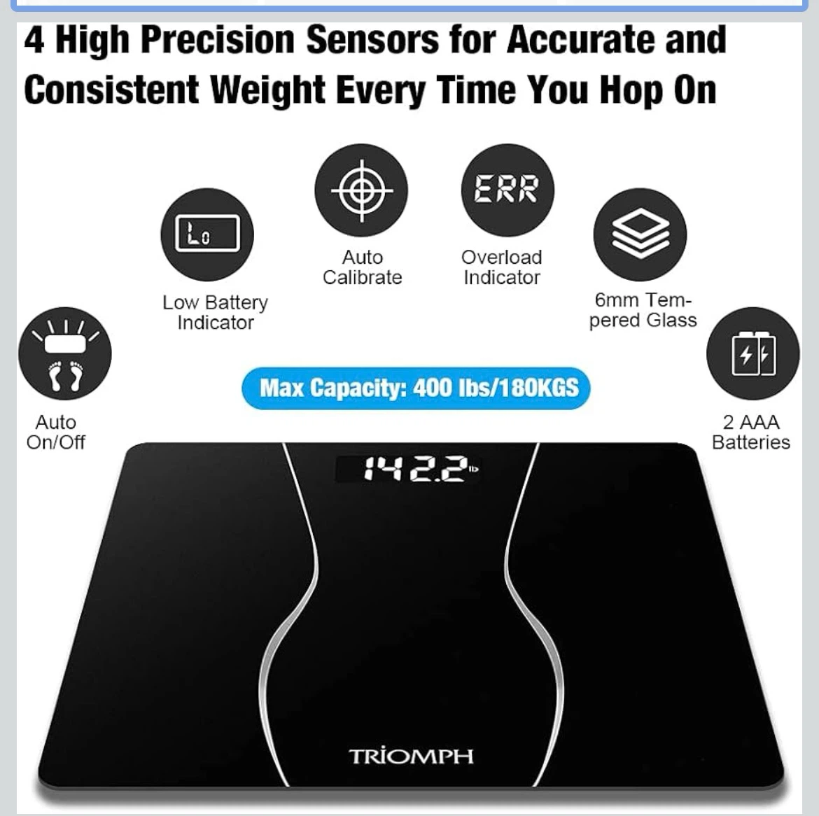 TRIOMPH Digital Body Weight Scale - photo 2