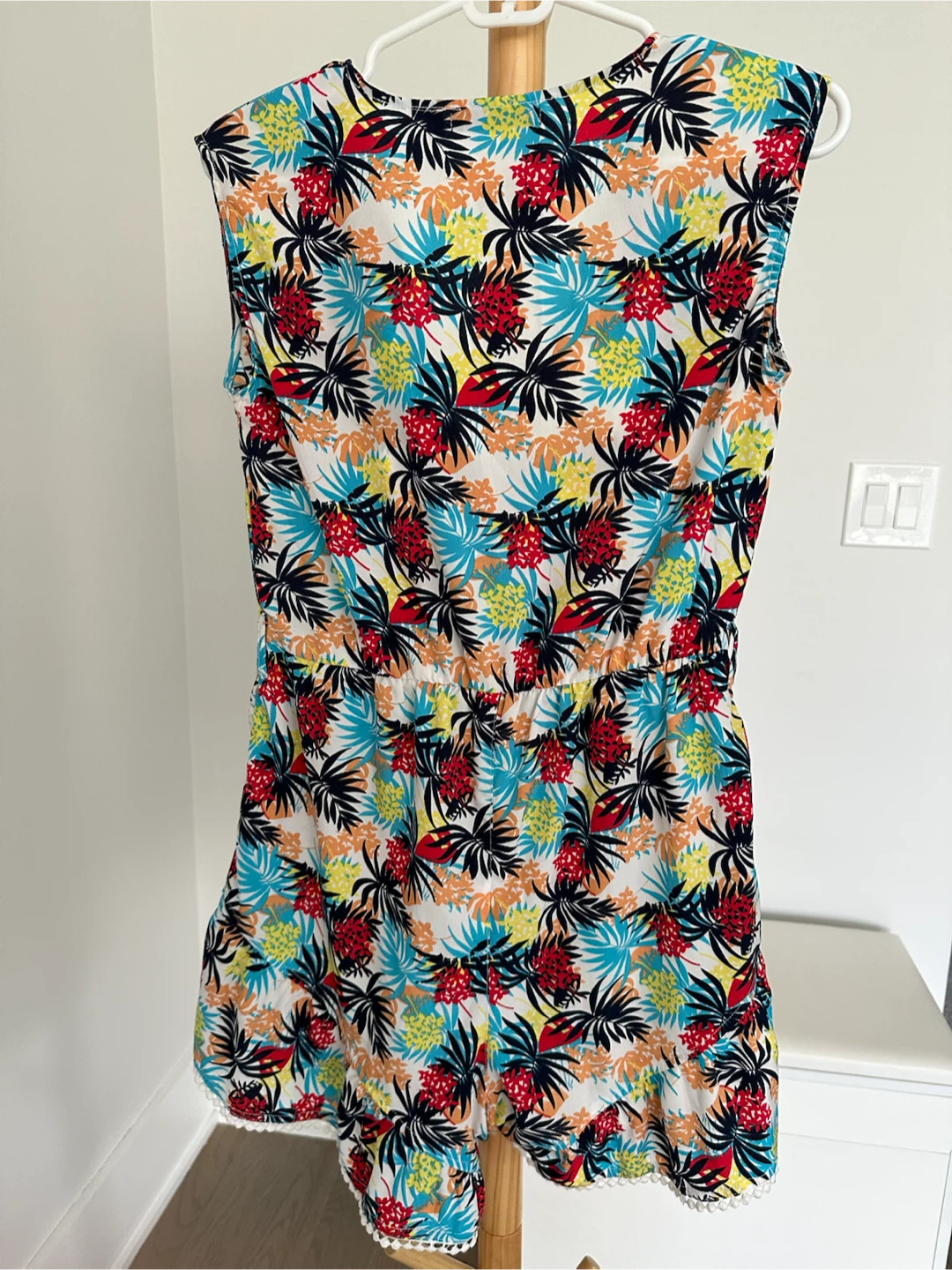 Women's Tropical Print Romper Size M - photo 2