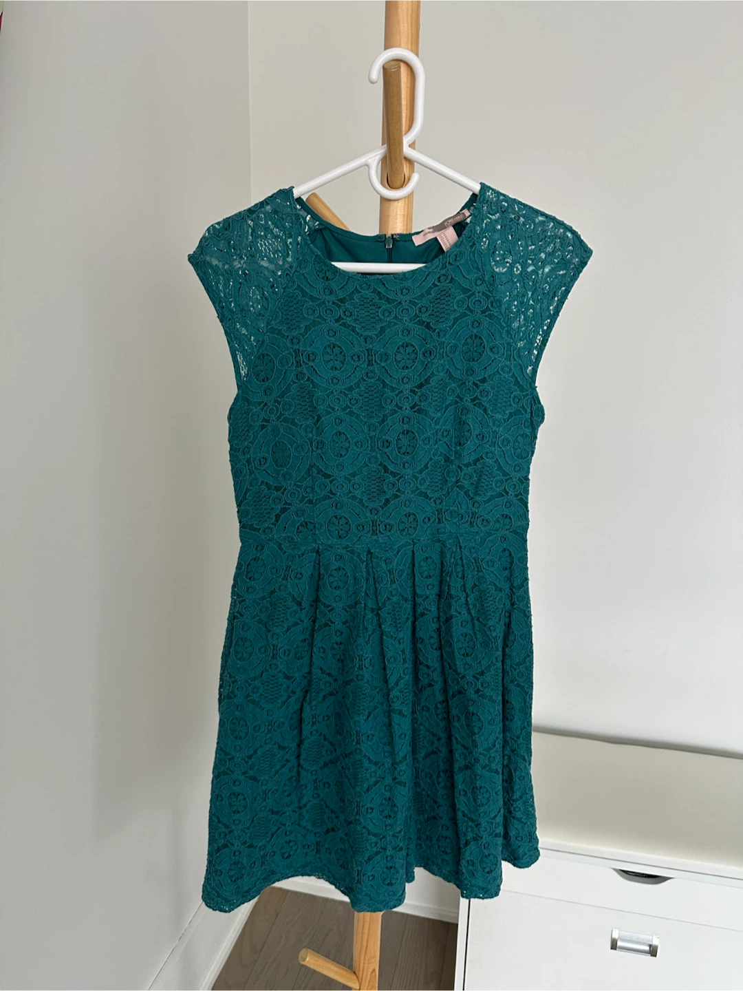 Teal Lace Dress