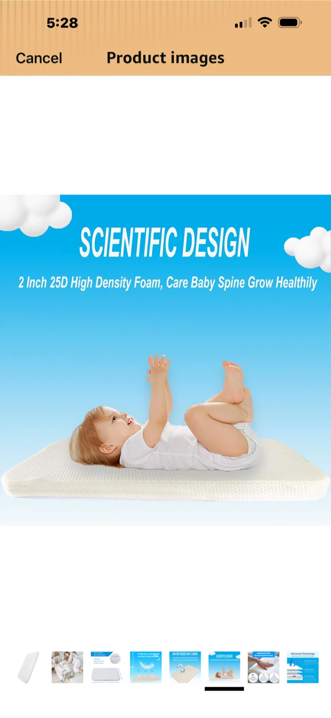 Mecc ecoh Baby Bassinet Mattress 33"x20"x2" - photo 5