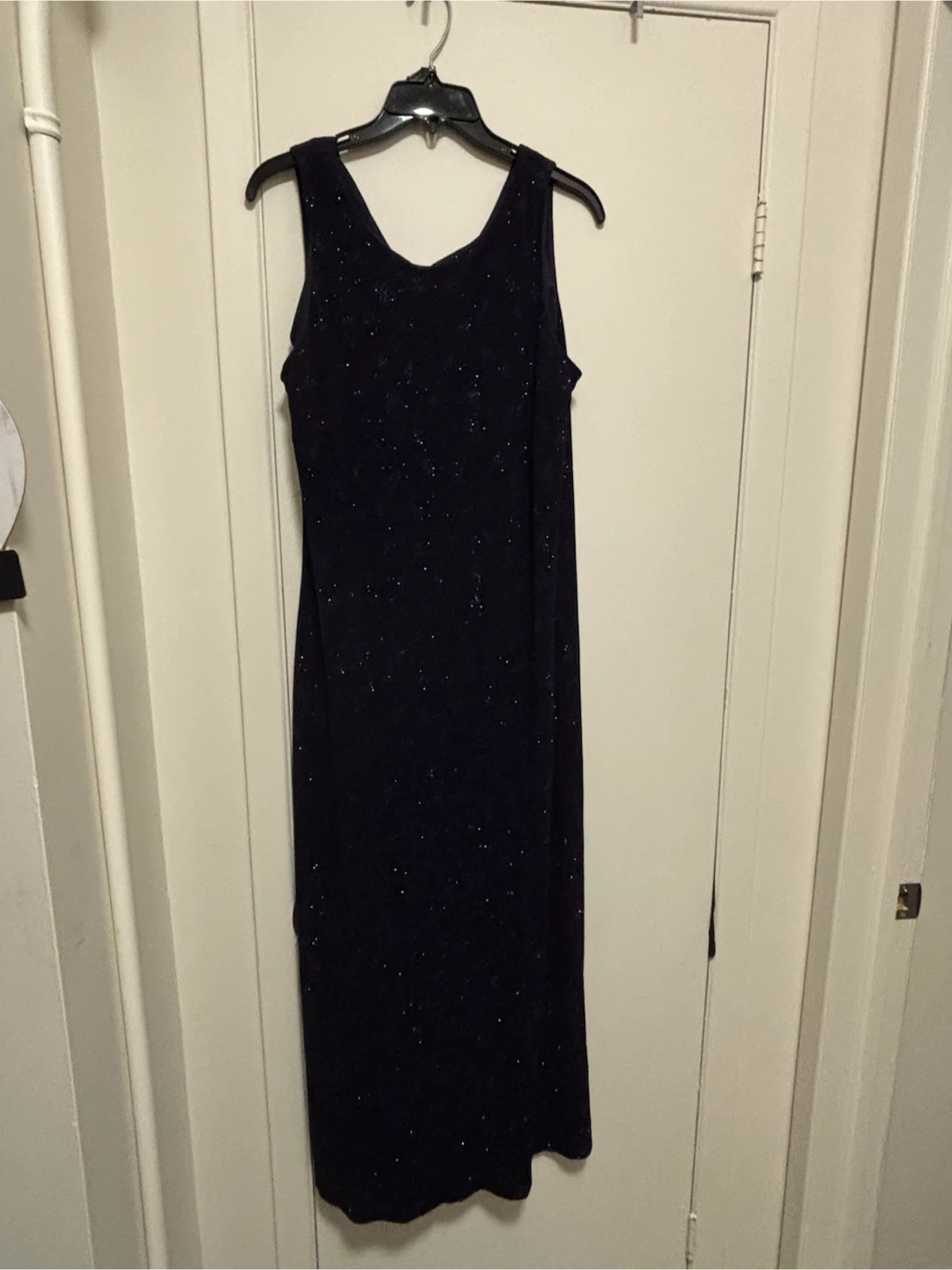 Jessica Plus Navy Sparkle Sleeveless Maxi Dress - photo 2
