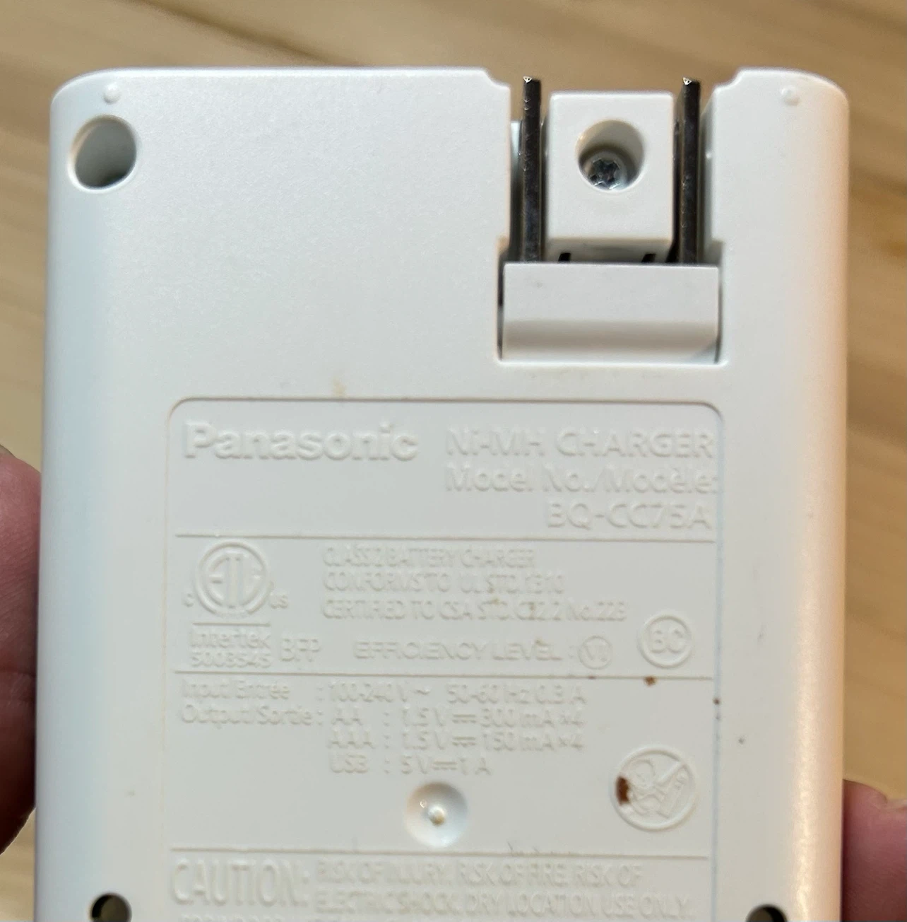 Panasonic BQ-CC75 Ni-MH Charger - photo 4
