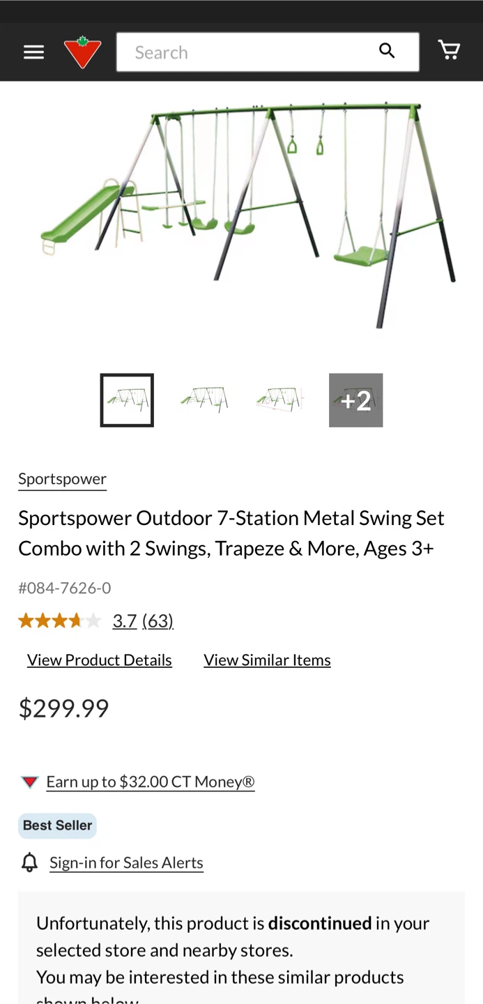 Sportspower Outdoor 7-station metal swing set - photo 3