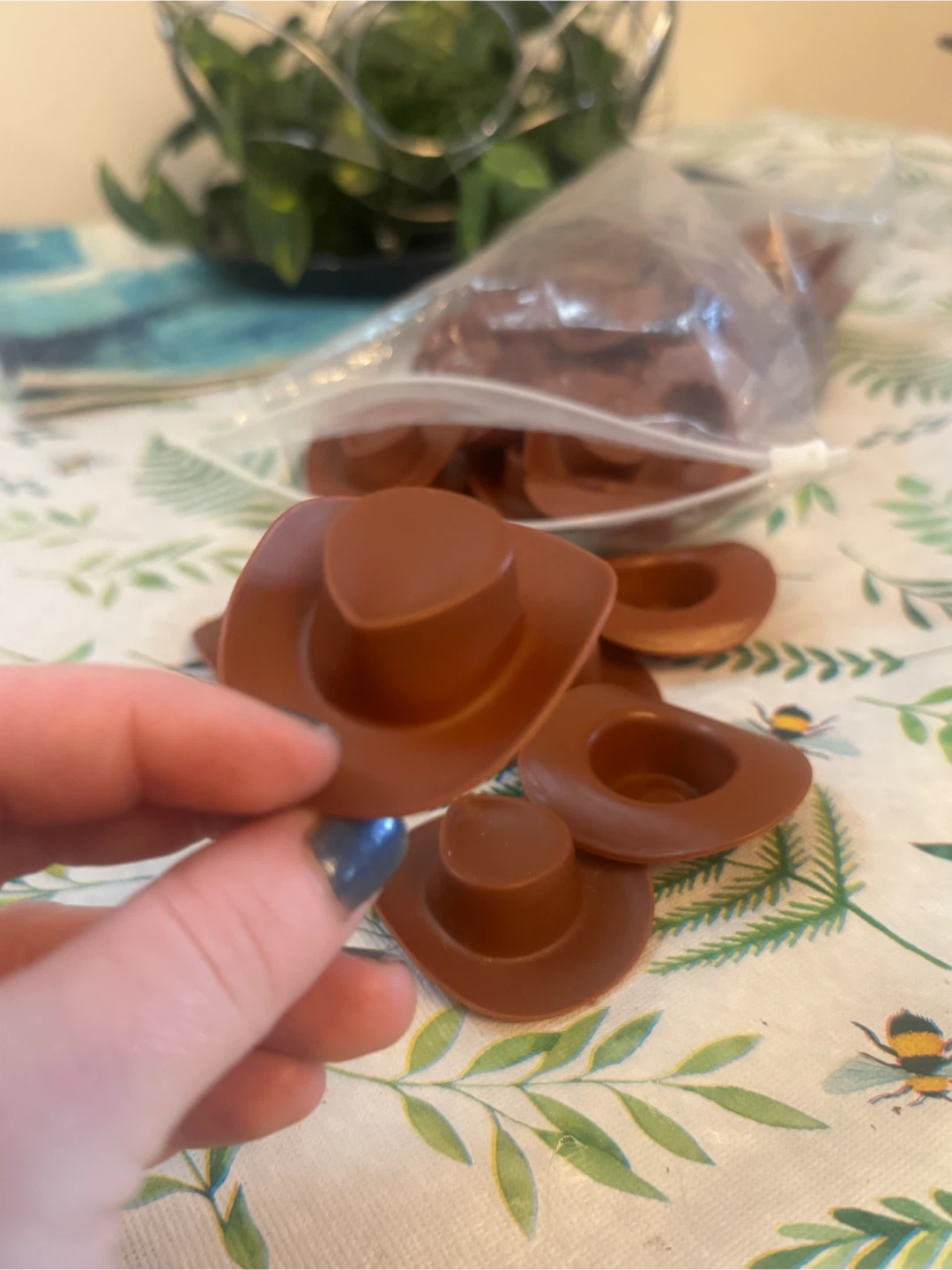 Mini plastic Cowboy Hats