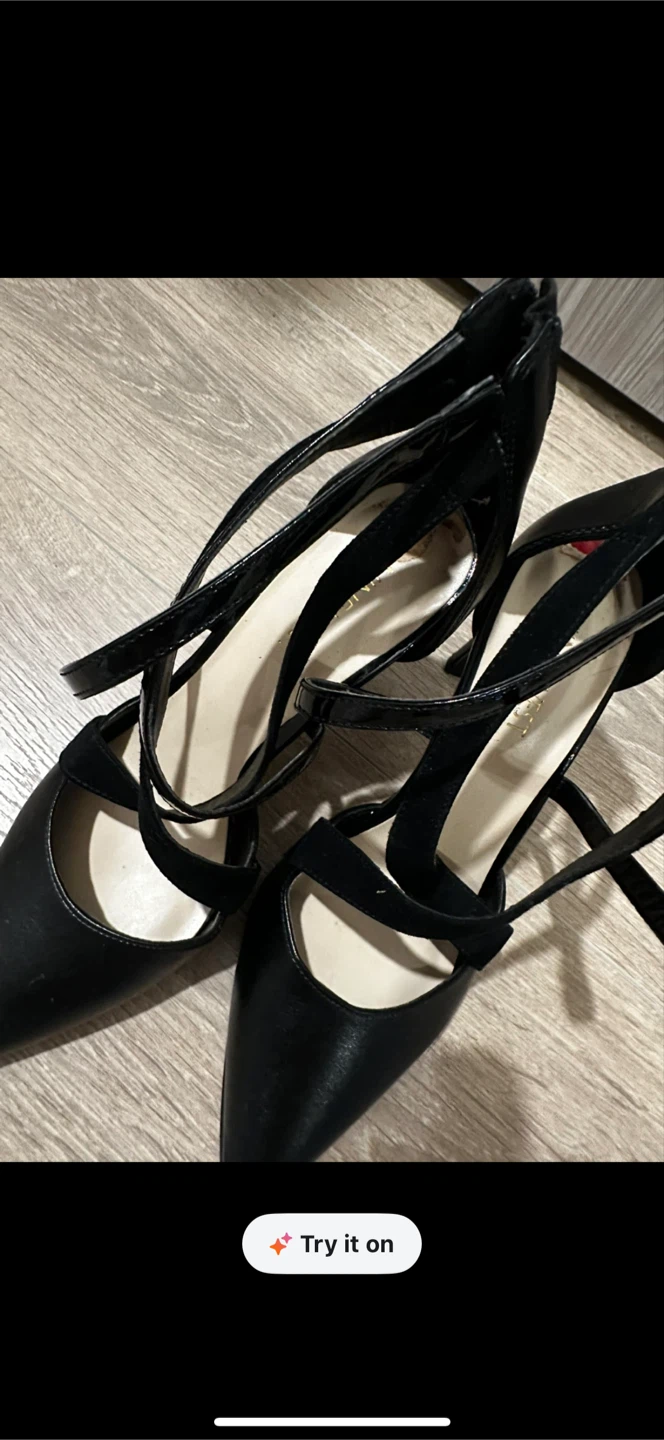 Black Strappy High Heel Shoes - photo 2