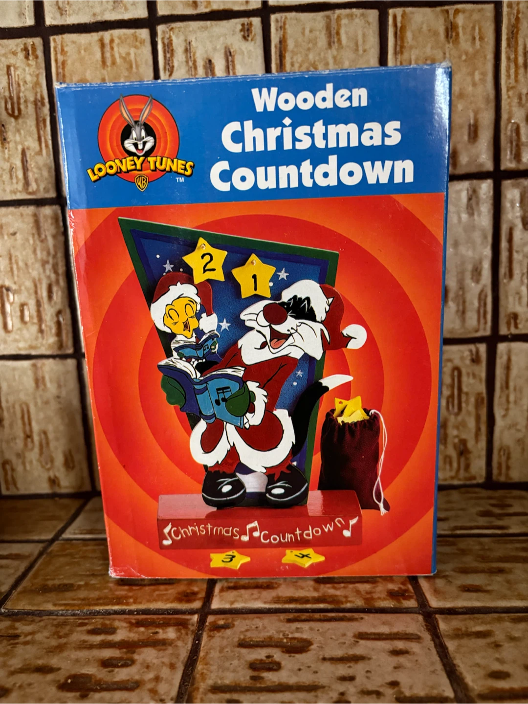 Looney Tunes Wooden Christmas Countdown Calendar