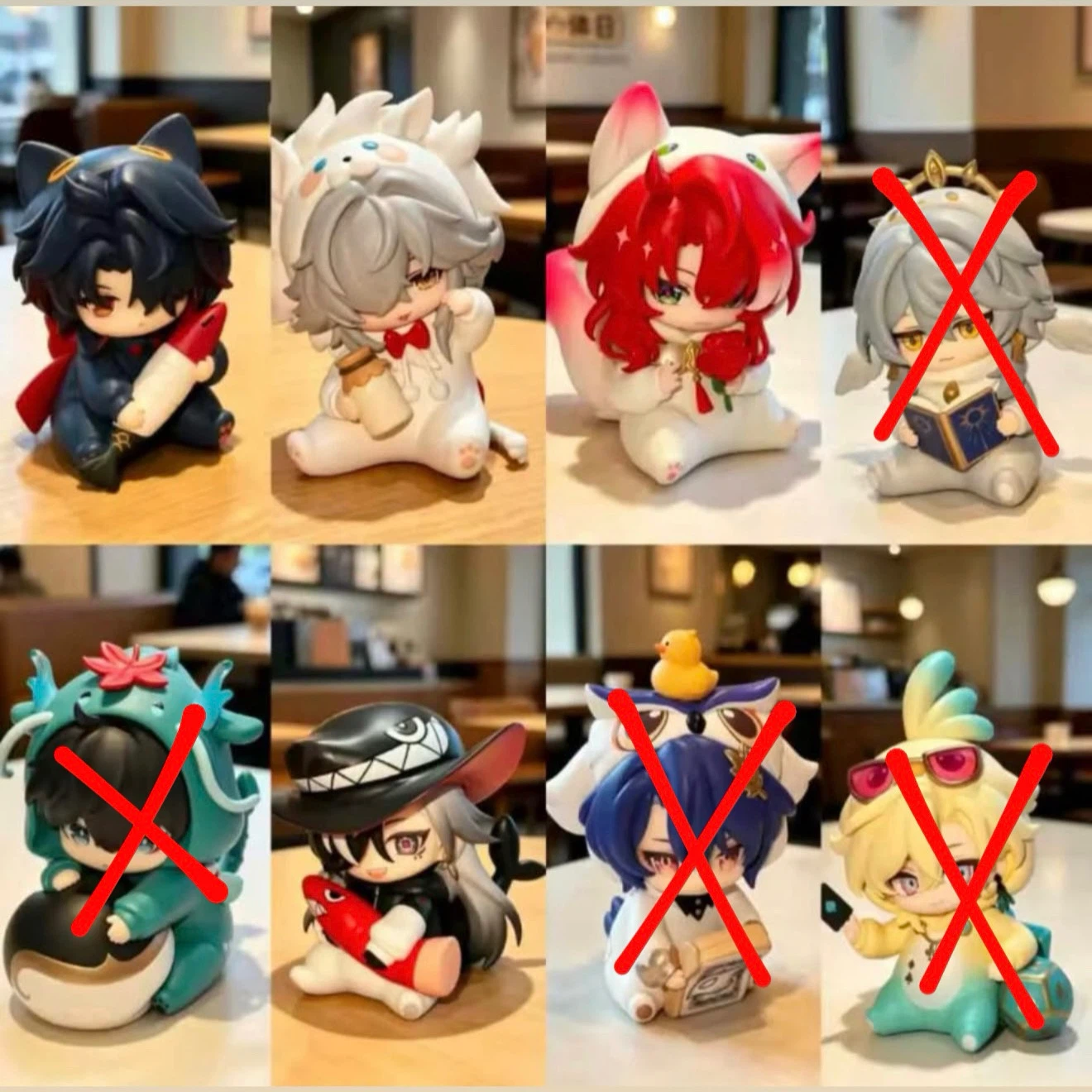 Honkai Star Rail Boys' Dormitory Series Chibi Figurines