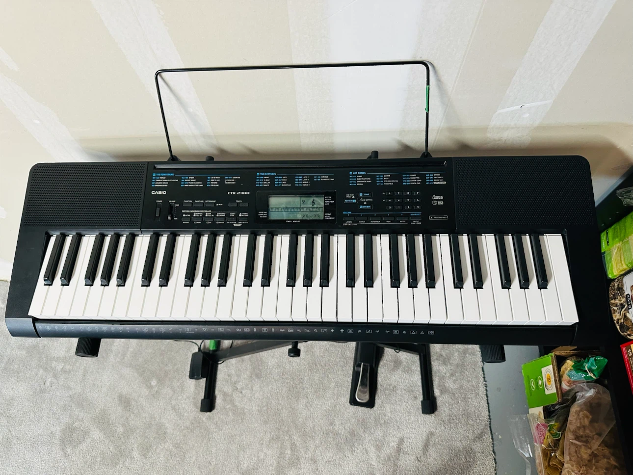 Casio CTK-2300 Keyboard with Stand and Pedal