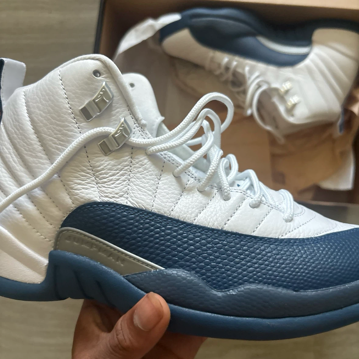 Air Jordan 12 Retro "French Blue" Men's Sneakers - photo 3
