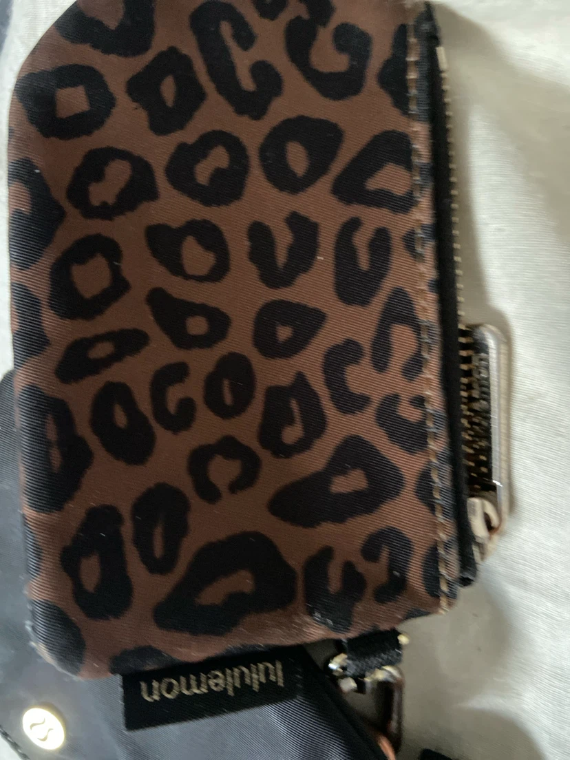 Lululemon Leopard Print Pouch with Black Strap - photo 2