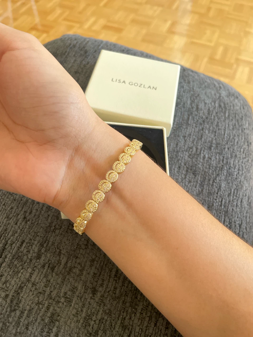Lisa Gozlan Gold Tennis Bracelet - photo 2