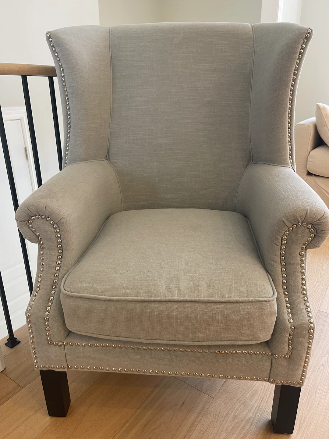 Mint Wingback Accent Chair