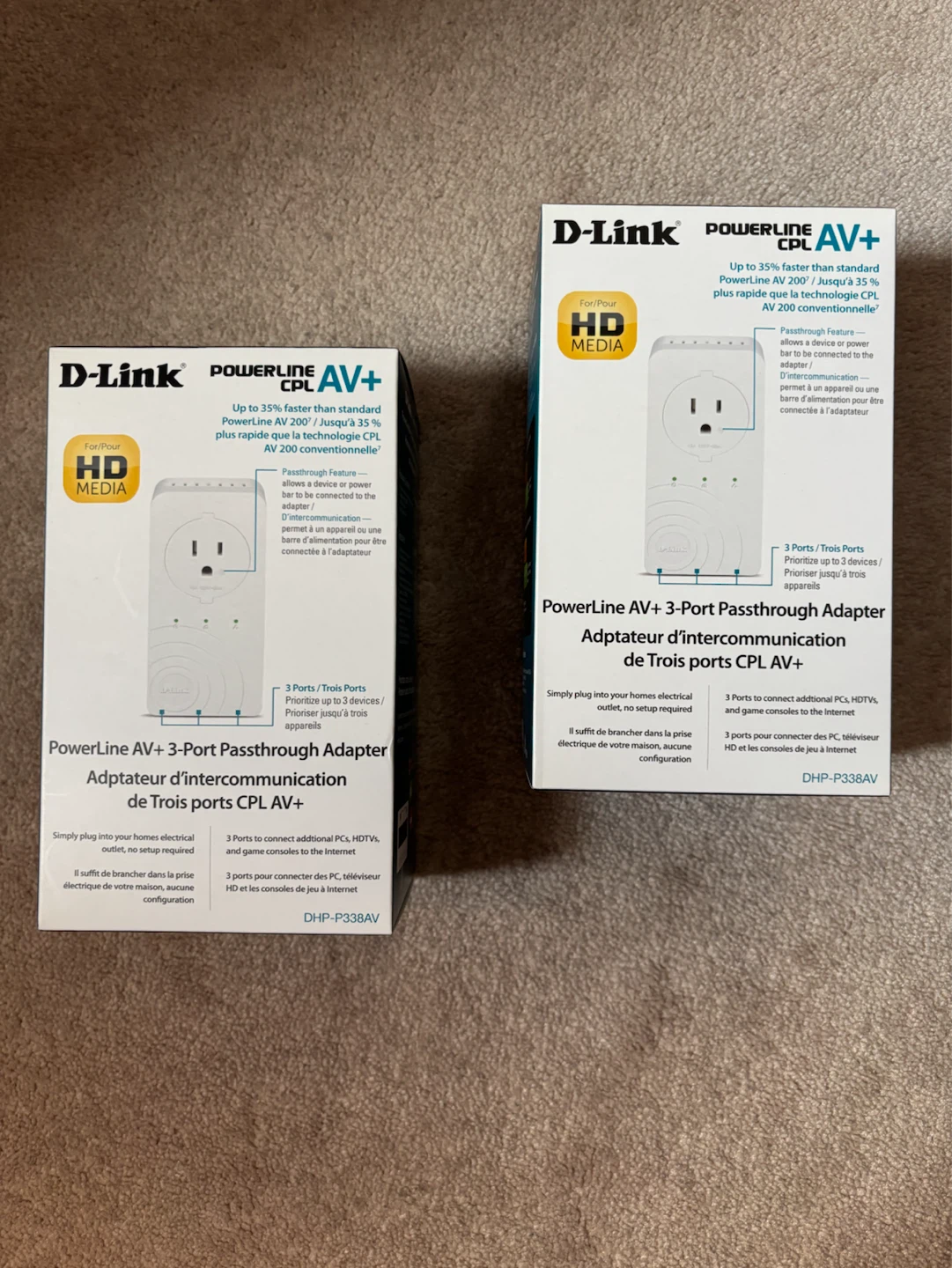 D-Link PowerLine Ethernet AV+ Kit (Includes two of them)