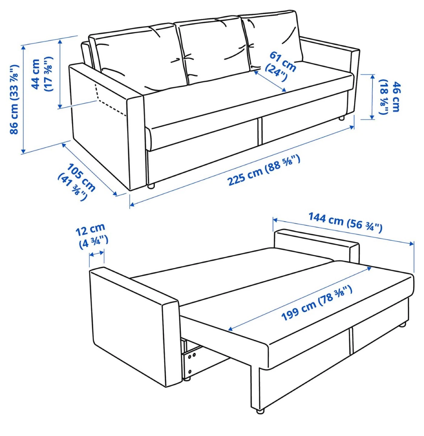 IKEA FRIHETEN Sofabed. ((MOVING SALE)) - photo 3