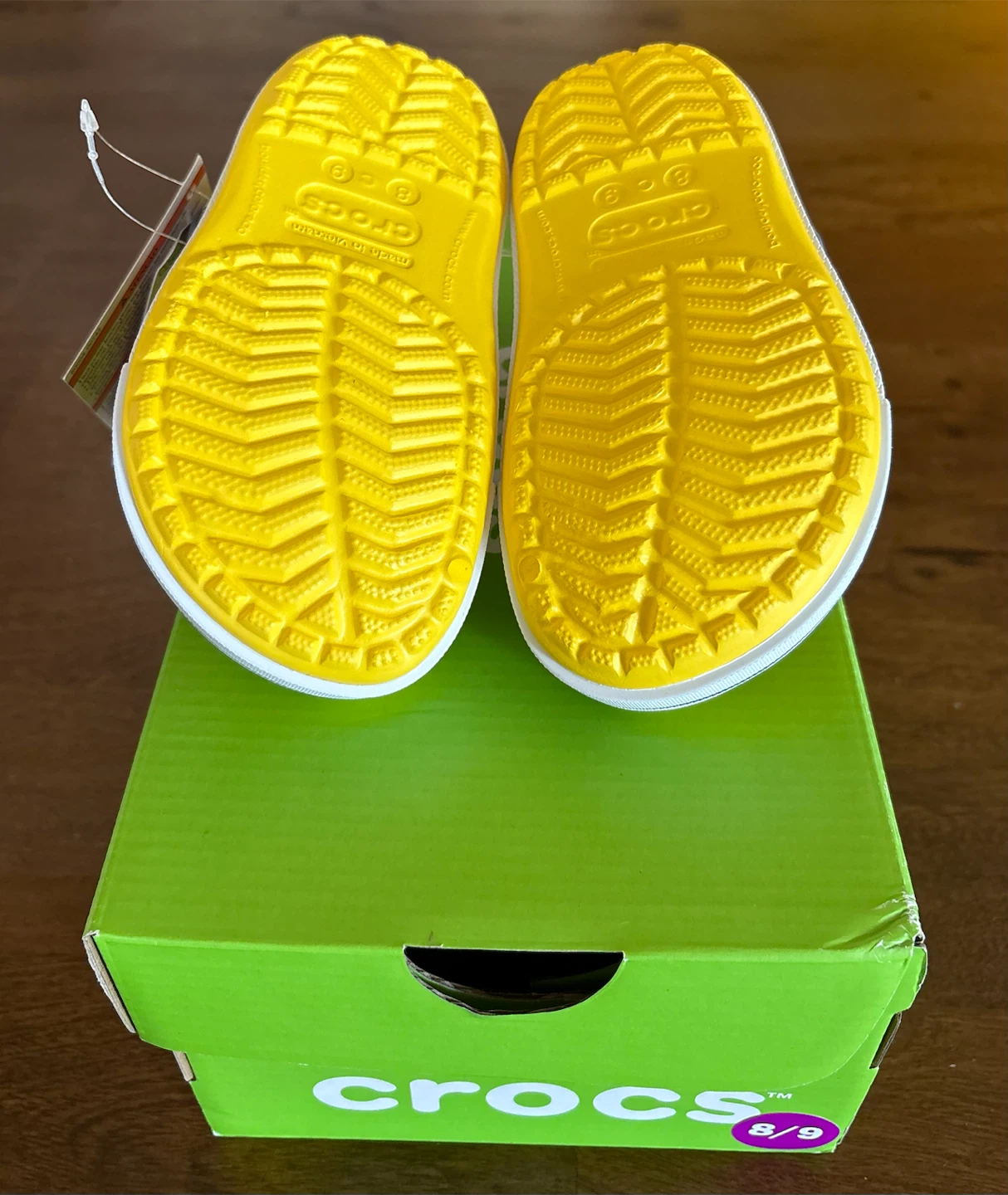Crocs Yellow Clogs Size 8/9 - photo 3