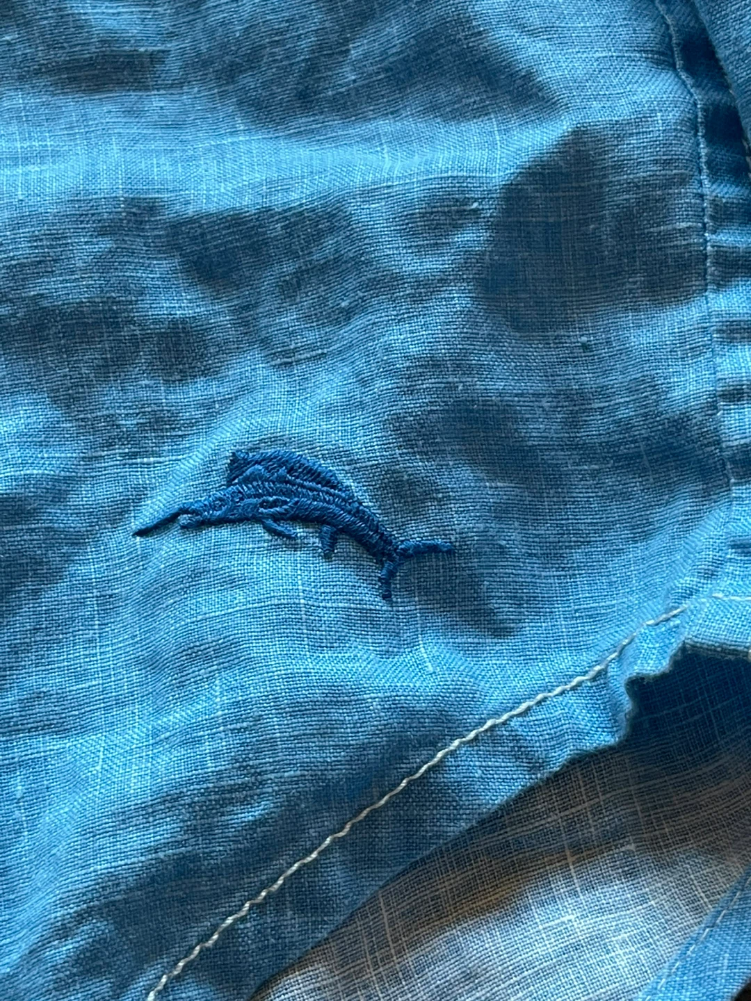 Tommy Bahama Men's Blue Linen Shirt - photo 3