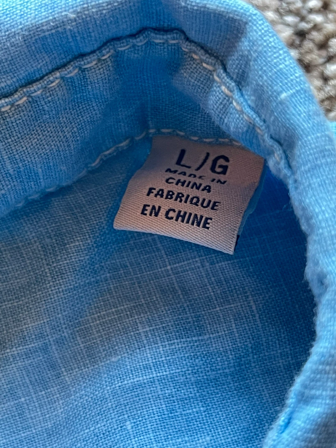 Tommy Bahama Men's Blue Linen Shirt - photo 5