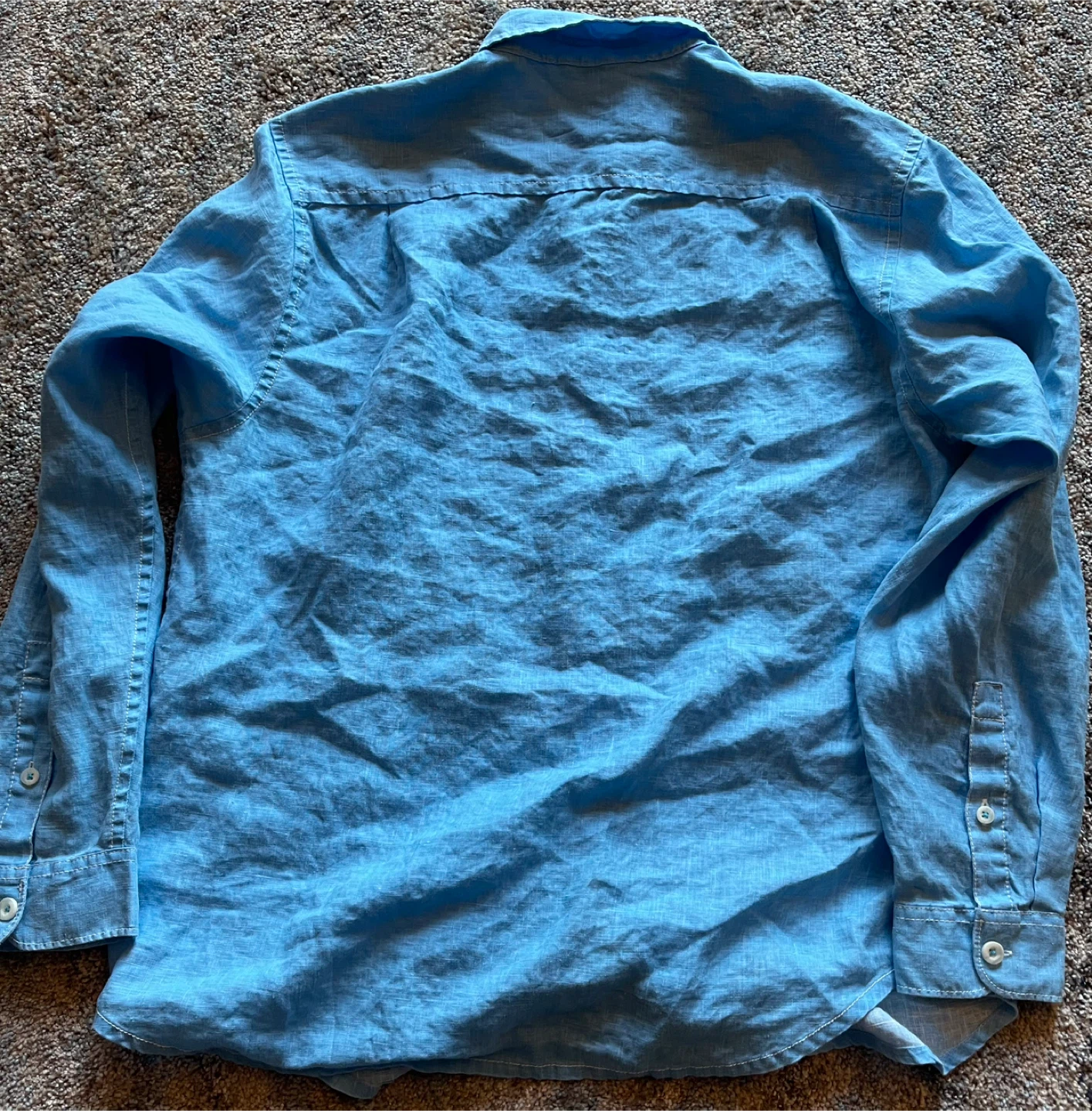 Tommy Bahama Men's Blue Linen Shirt - photo 2