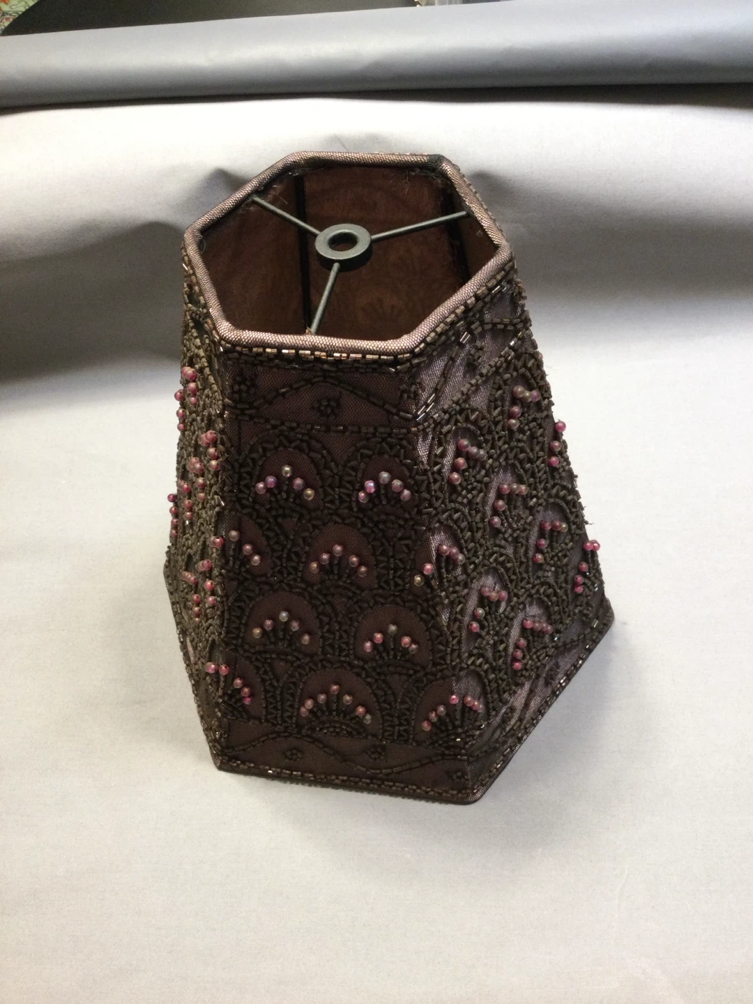 Elegant beaded vintage lampshade “Dale Tiffany” - photo 3