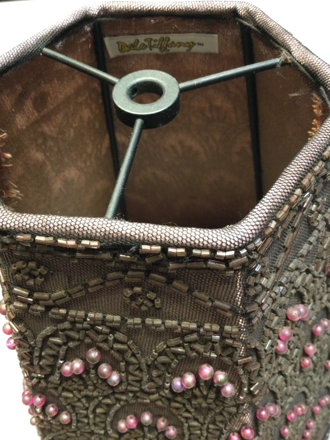 Elegant beaded vintage lampshade “Dale Tiffany” - photo 4