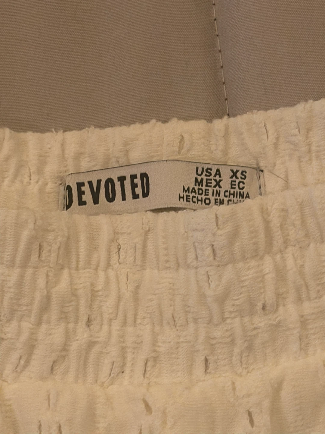 Devoted White Eyelet Shorts XS - photo 2