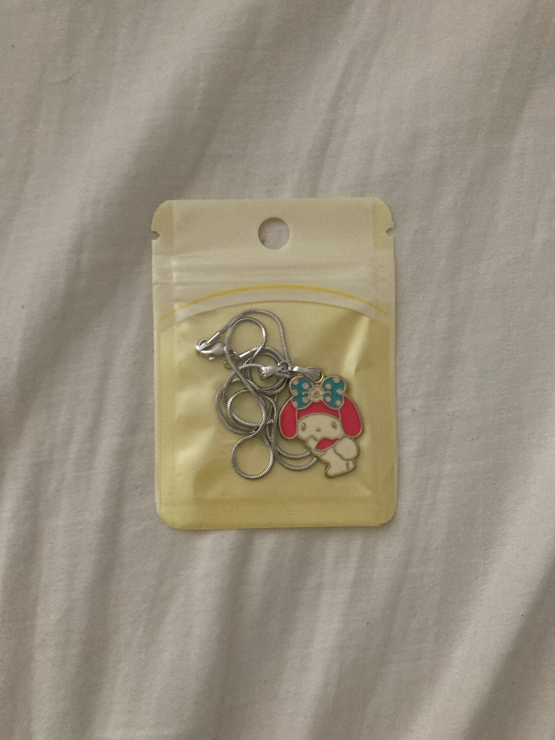 sealed sanrio my melody necklace (doesn't tarnish)
