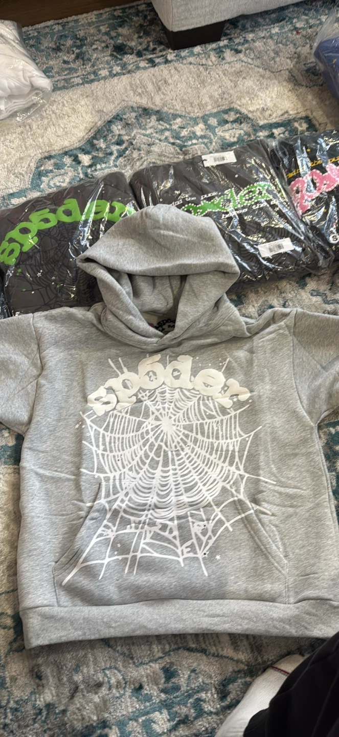 Sp5der Hoodie Grey