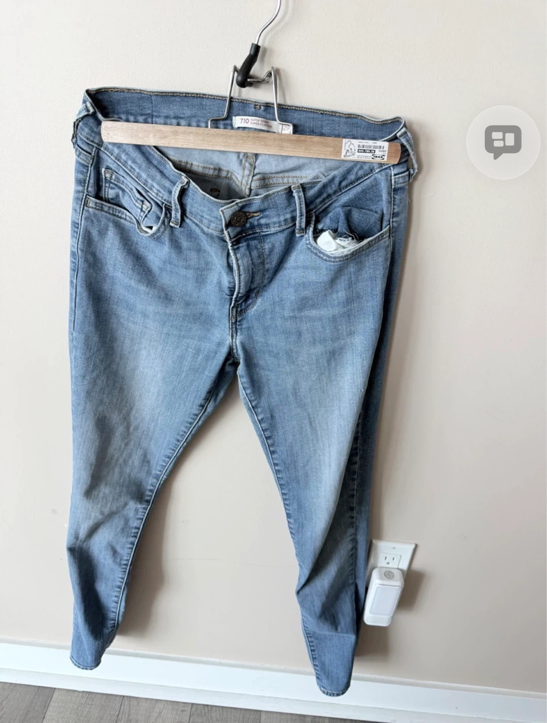 Levi's 710 Super Skinny Jeans Size 29