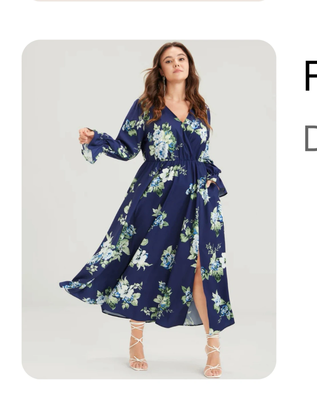 Women's Floral Print Maxi Dress