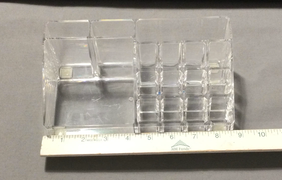 Clear Acrylic Makeup and Desk Organizers,  Set of 4 - photo 2