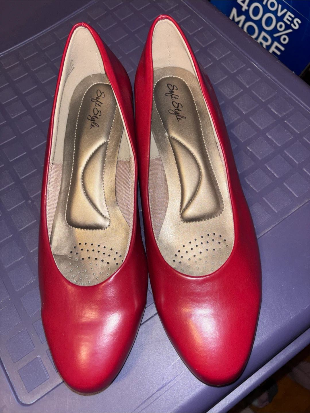 Soft Style Red Pump Heels