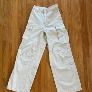 Cream Cargo Pants