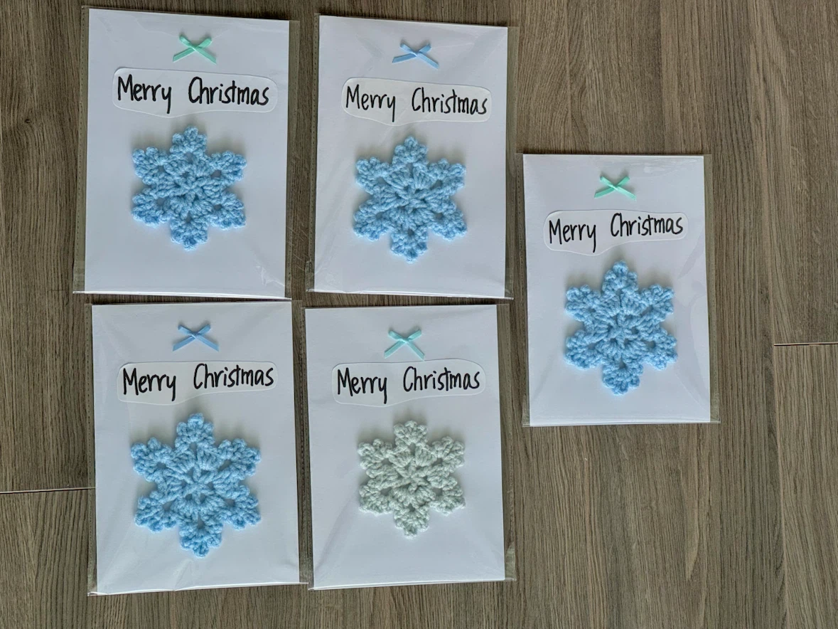 On Sale! !! - Crochet greeting cards for Christmas