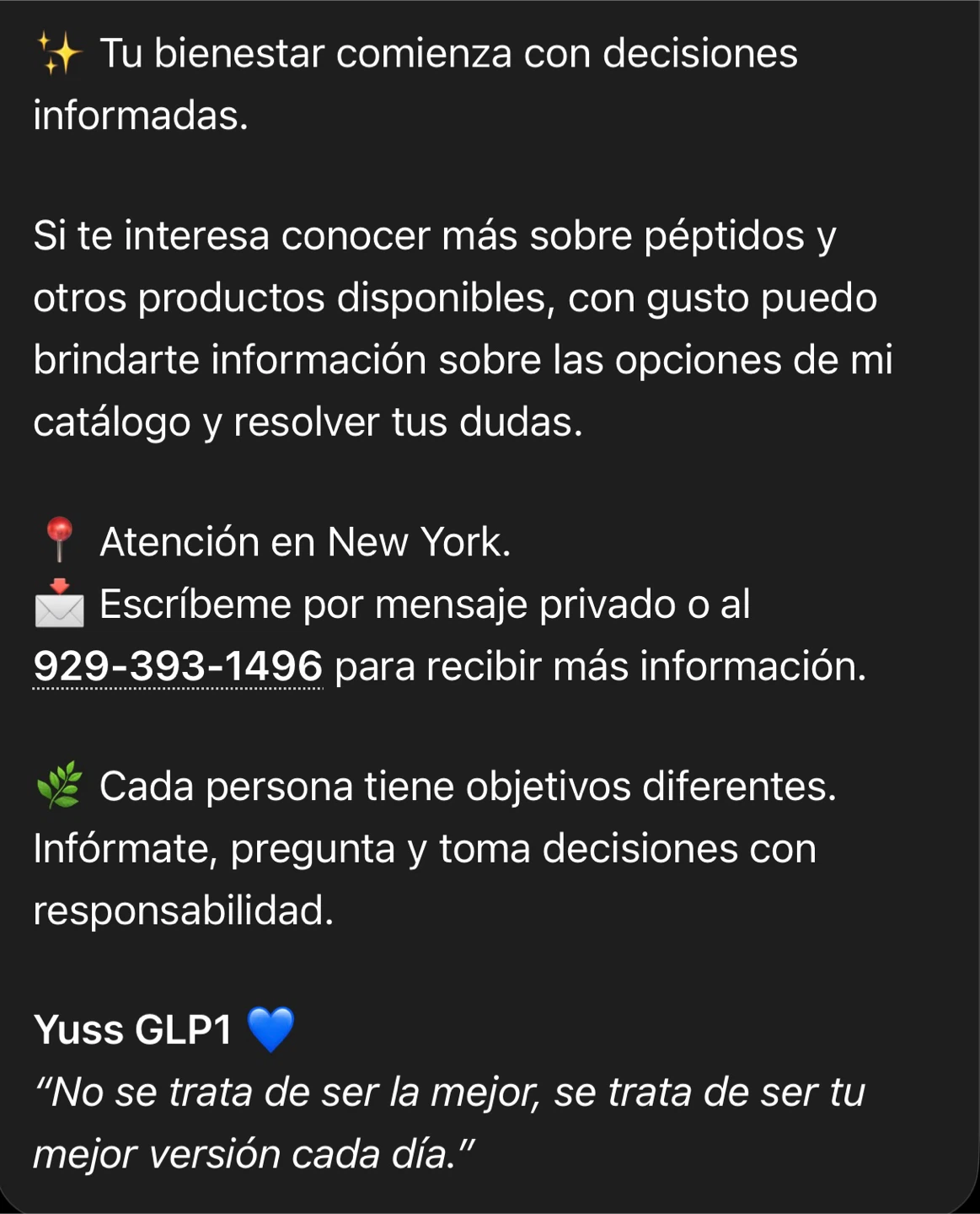 Yuss GLP1 Peptide Vials (4-pack)