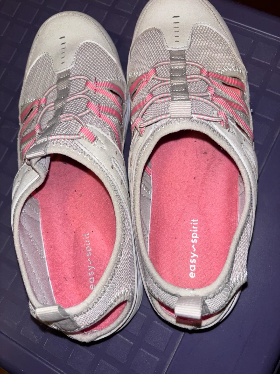 Easy Spirit Women's Light Grey Pink Slip-On Sneakers - photo 2