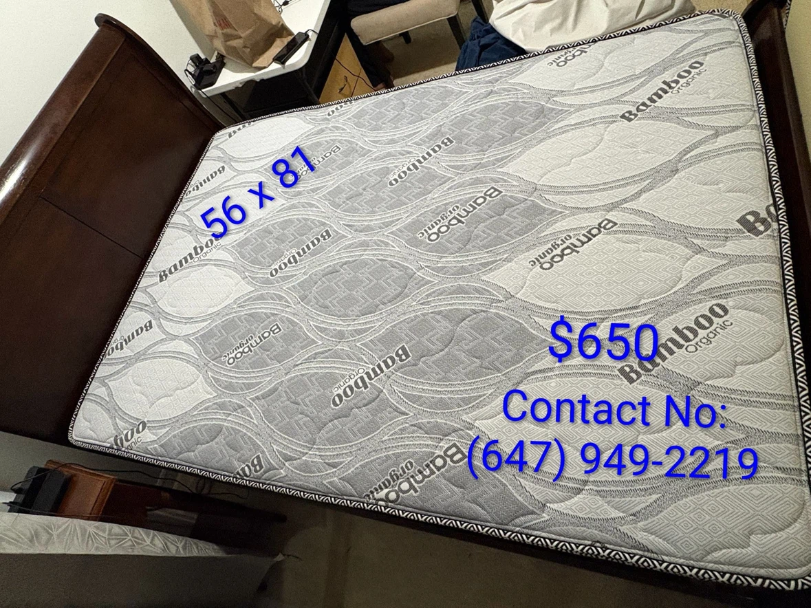 Bamboo Organic Mattress 56 x 81