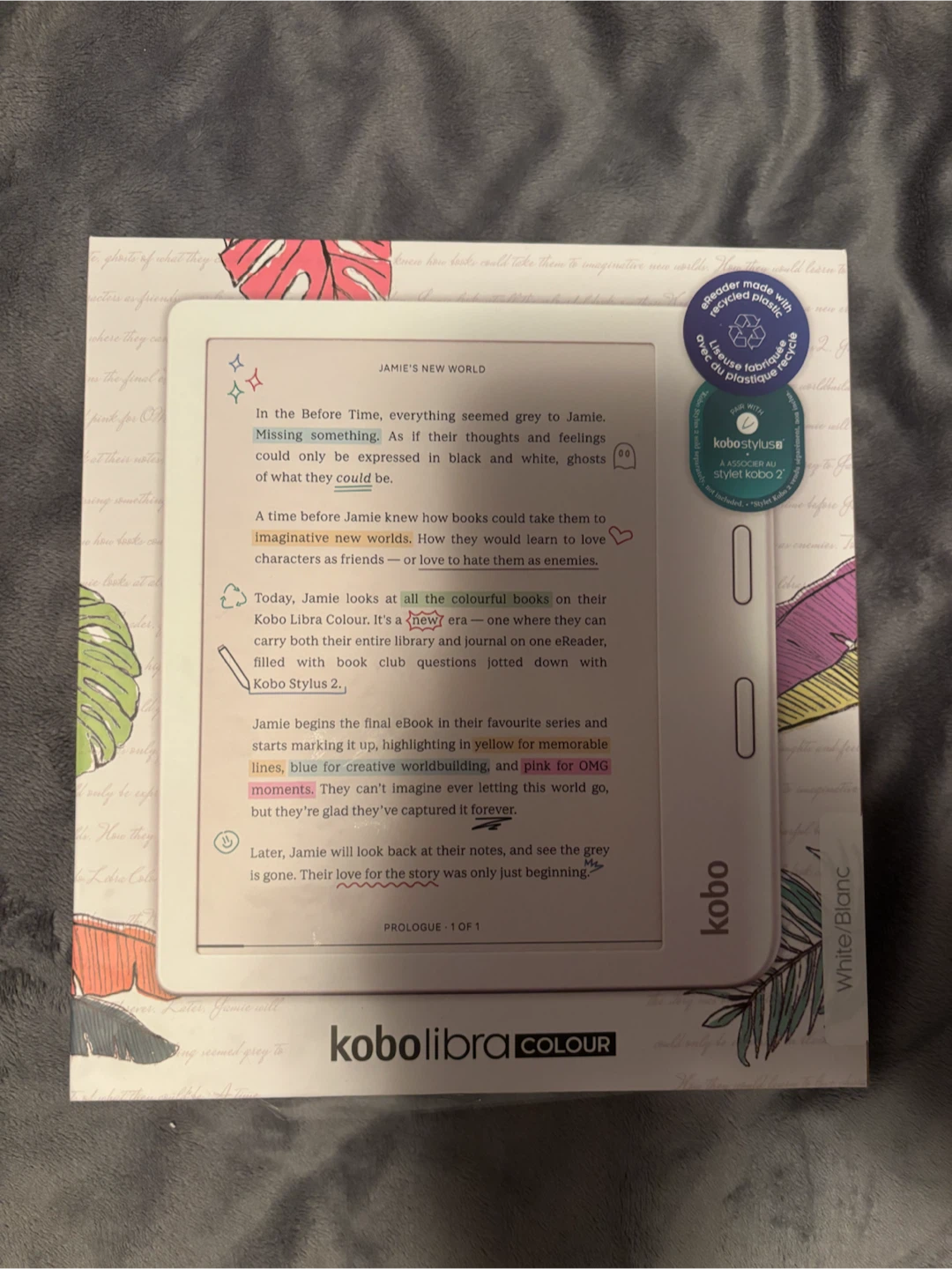 Kobo Libra Colour with case, sleeve + box - photo 3