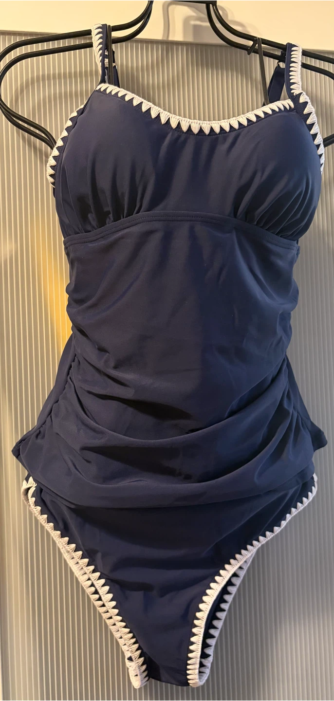 Navy Blue Tankini Swimsuit - photo 2
