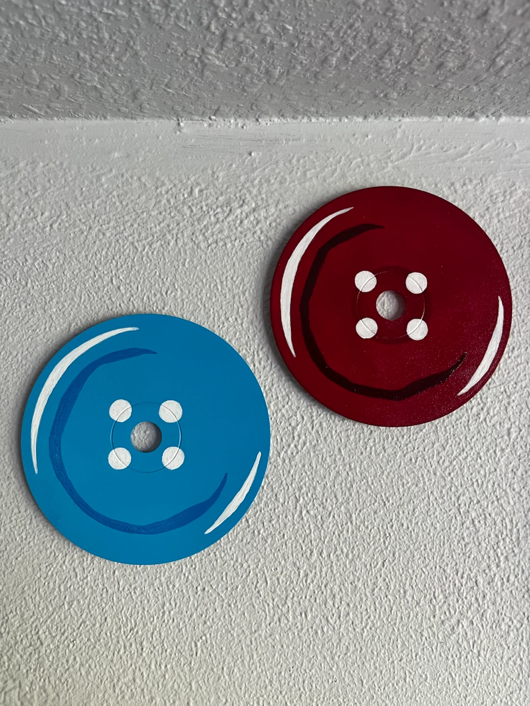 CD Button Painting Decor