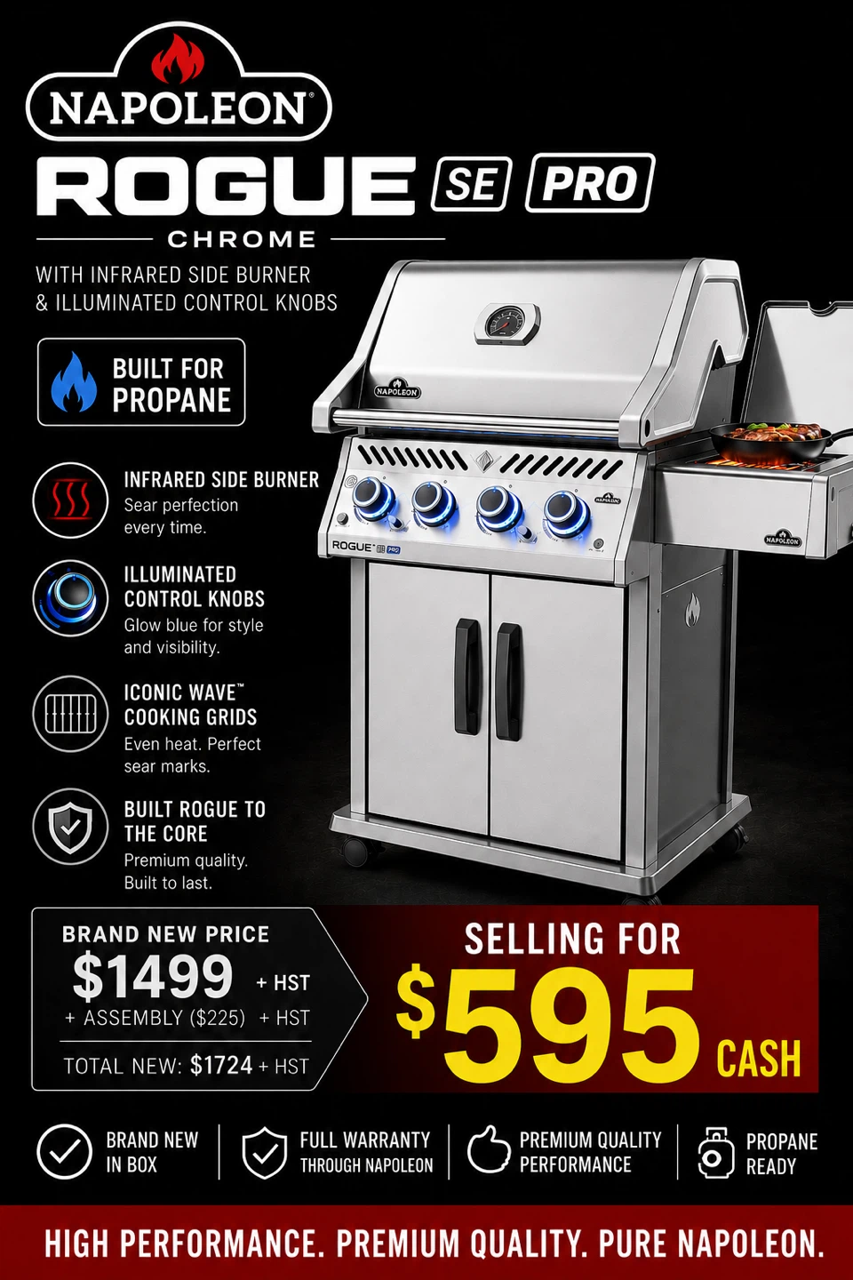 Napoleon Rogue SE PRO 525 Propane Grill
