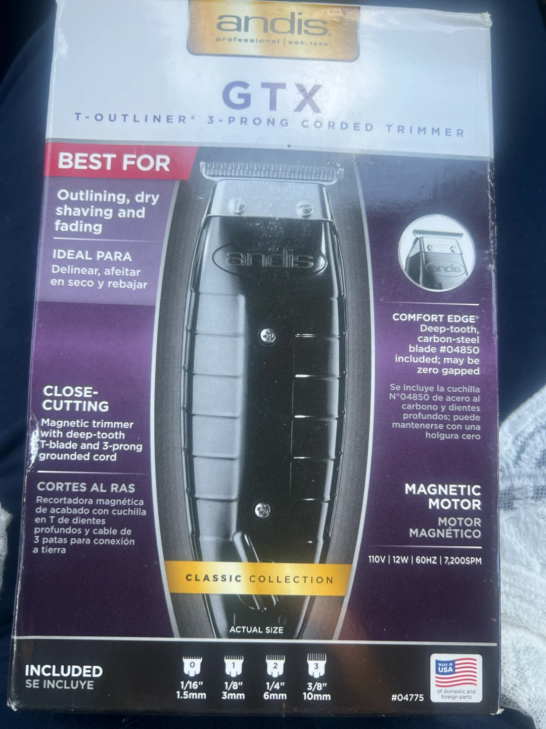 Andis GTX T-Outliner 3-Prong Corded Trimmer