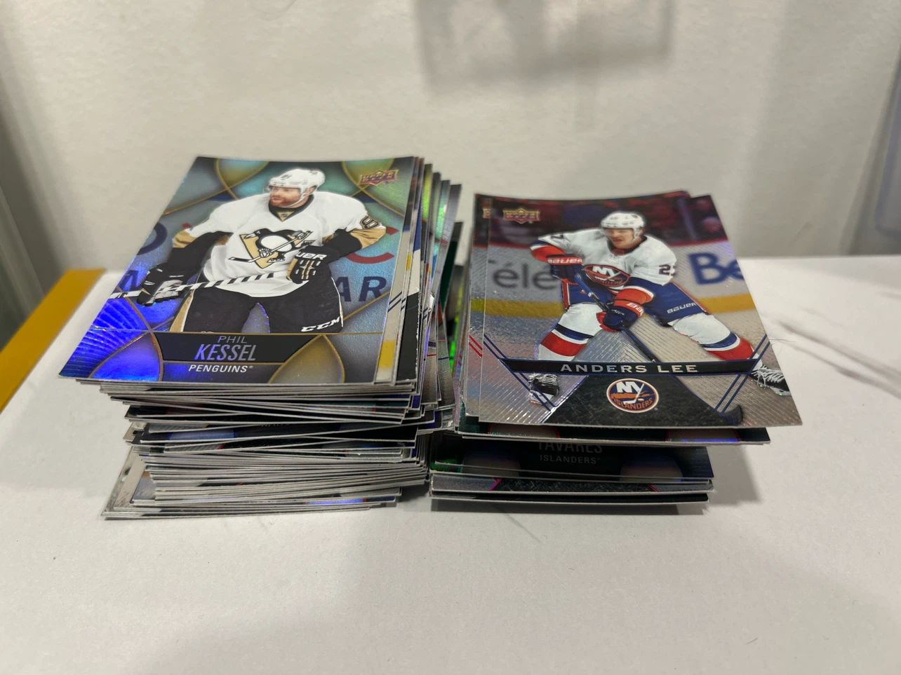 Collection of Upper Deck Hockey Cards - Phil Kessel & Anders Lee