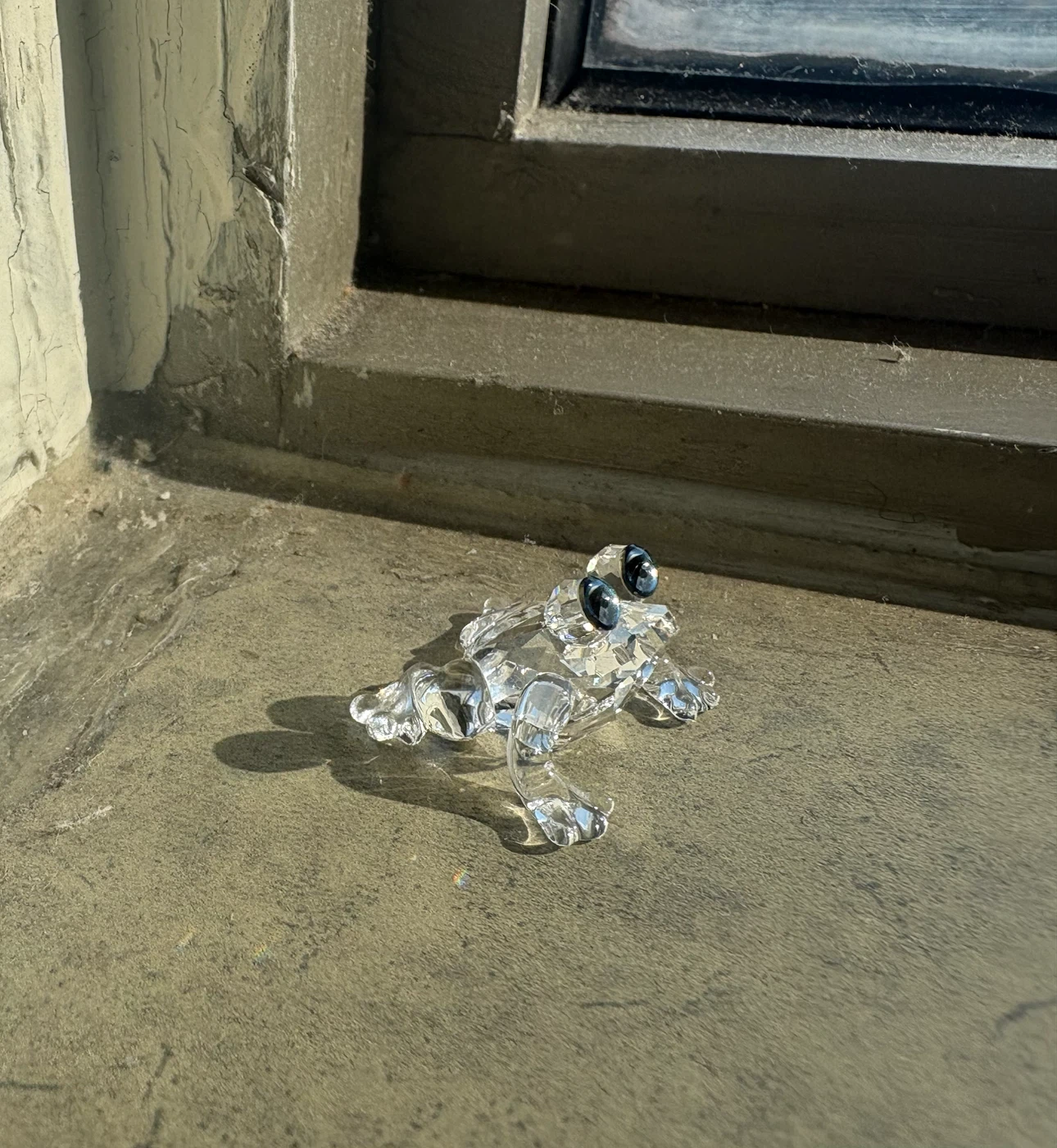 Swarovski Crystal Frog Figurine