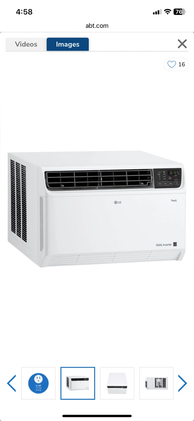 LG LW1019IVSM Window Air Conditioner - photo 2
